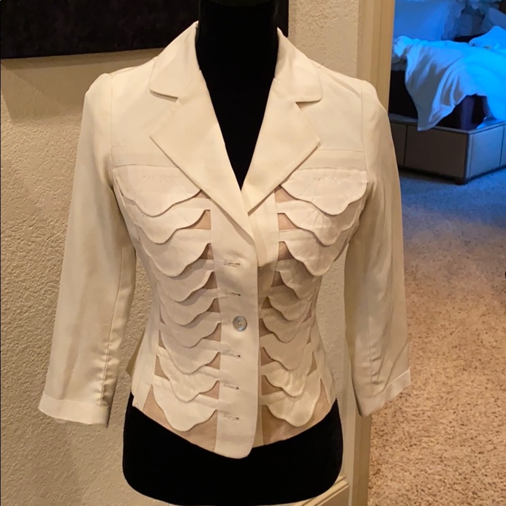 TRACY REESE Silk Fitted Jacket PERFECT